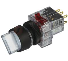 Công Tắc Xoay Có Đèn 3 Vị Trí Viền Nhựa, DRT-T3R2D